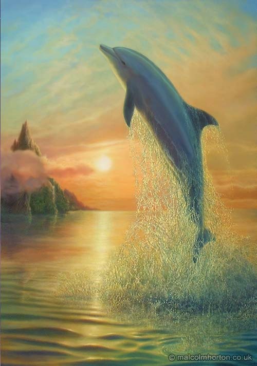 Artiste peintre Malcom Horton (dauphin)