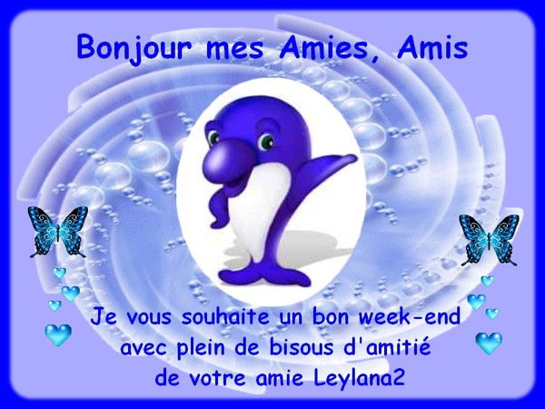 Je vous souhaite un excellent WEEK-END 